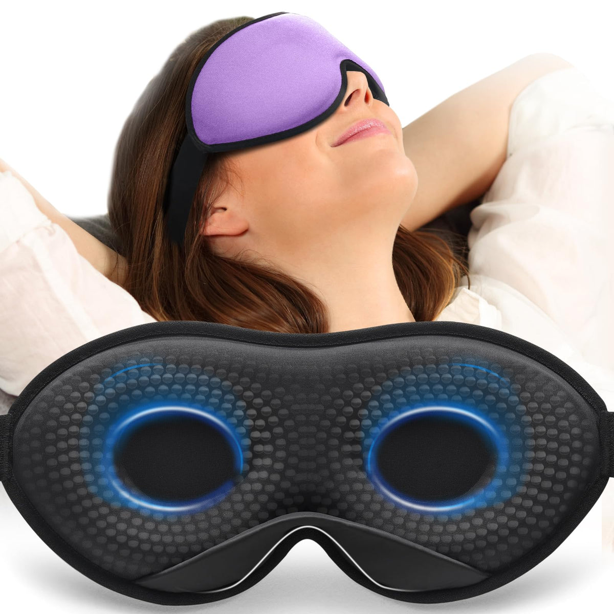 MABAO Antifaz peso dormir, oscuridad total para dormir mejor.