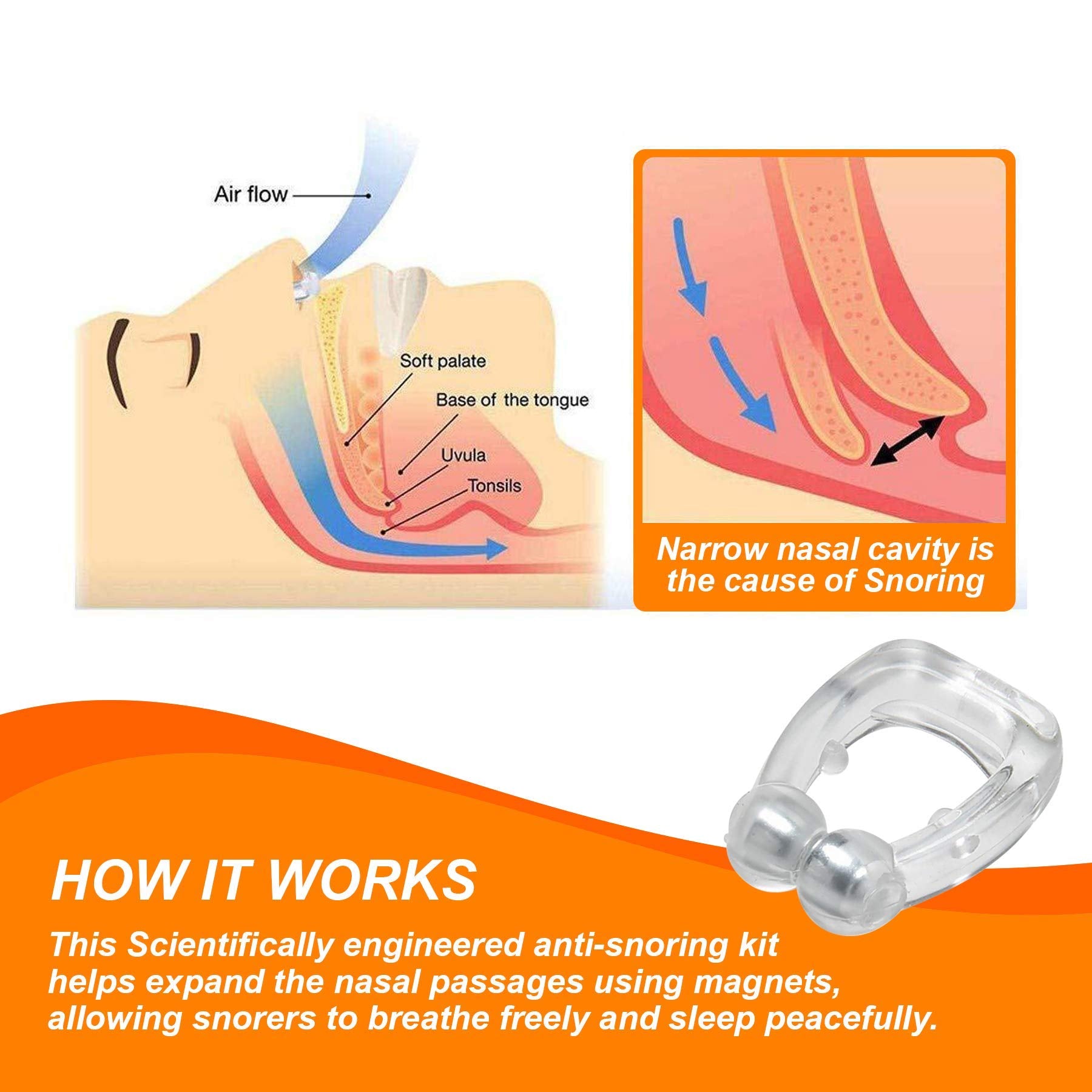Clip nasal lavable Mobi Lock para limpieza rápida