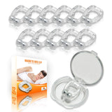Clip nasal magnético Mobi Lock en paquete de 12 para noches tranquilas
