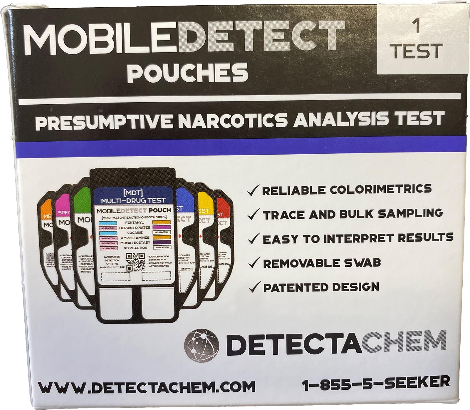 MobileDetect Pouch ampollas activadas para lectura rápida de resultados
