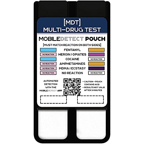 MobileDetect Pouch detalla residuo de drogas en superficie para verificación rápida