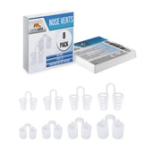 Dilatadores nasales Mobi Lock: conjunto de 8 tallas para ajuste cómodo durante la noche.