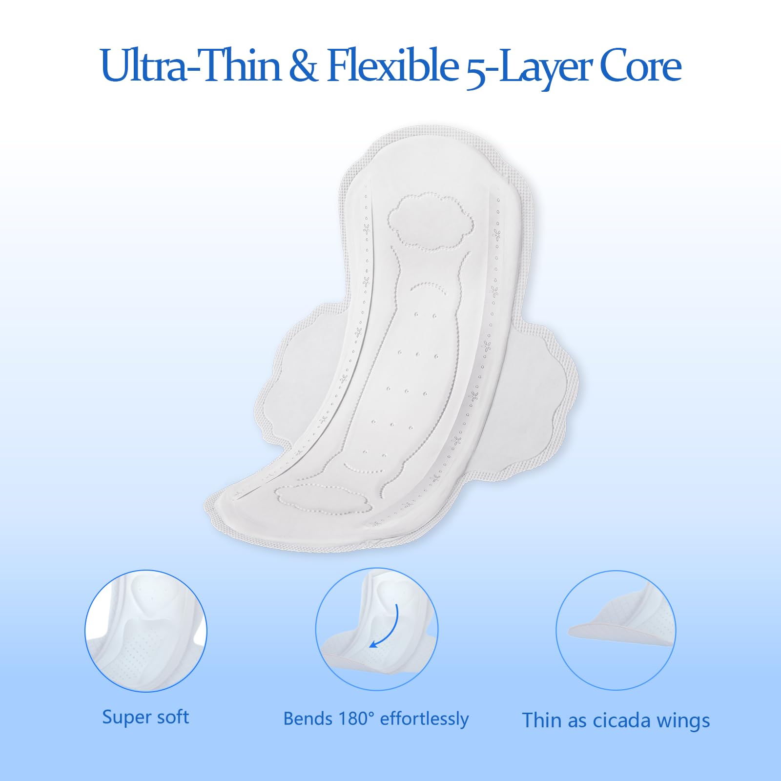 MODAL almohadillas para mujer, empaque-individual-discreto para llevar en la bolsa.