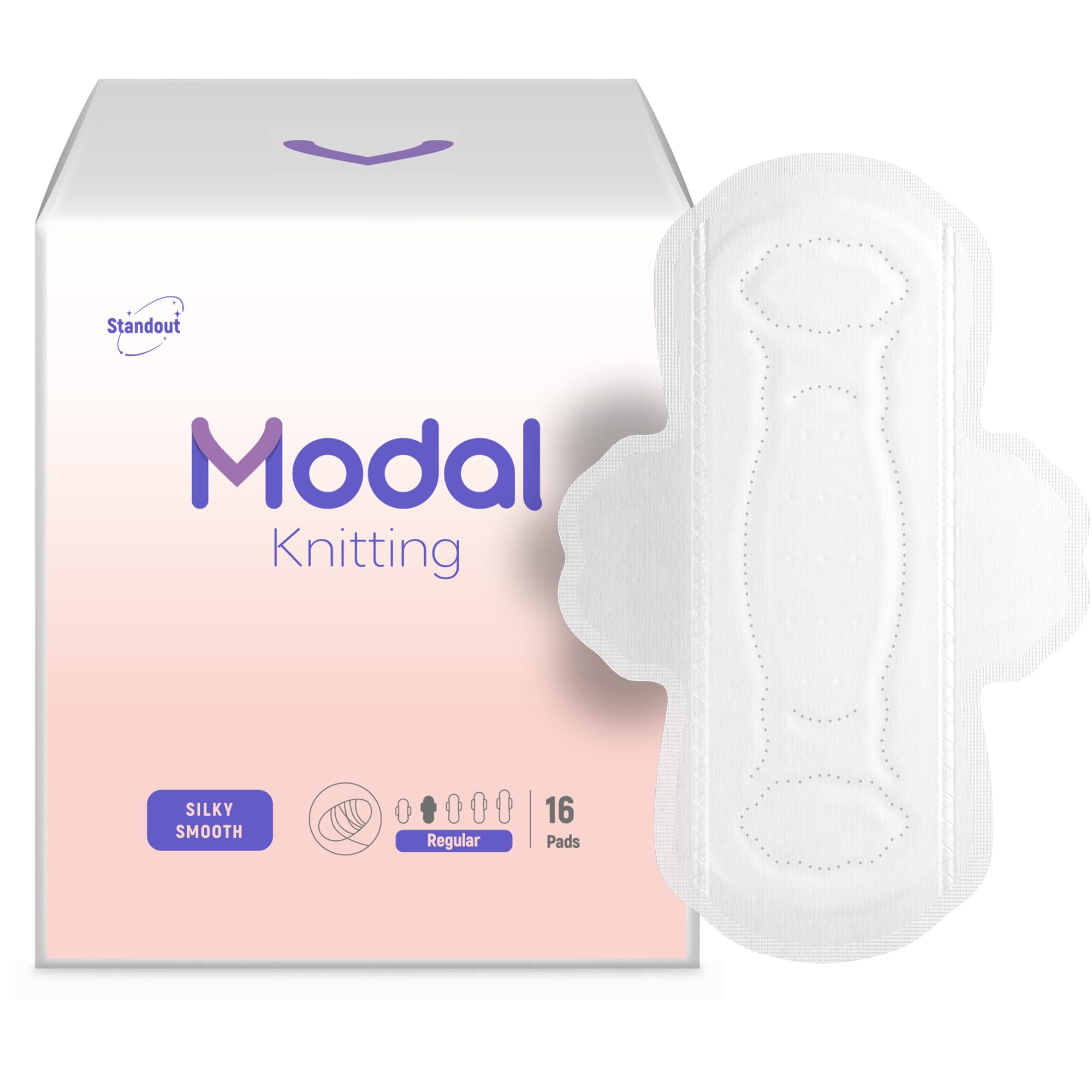 MODAL almohadillas para mujer, interior suave para uso diario, sin irritación.