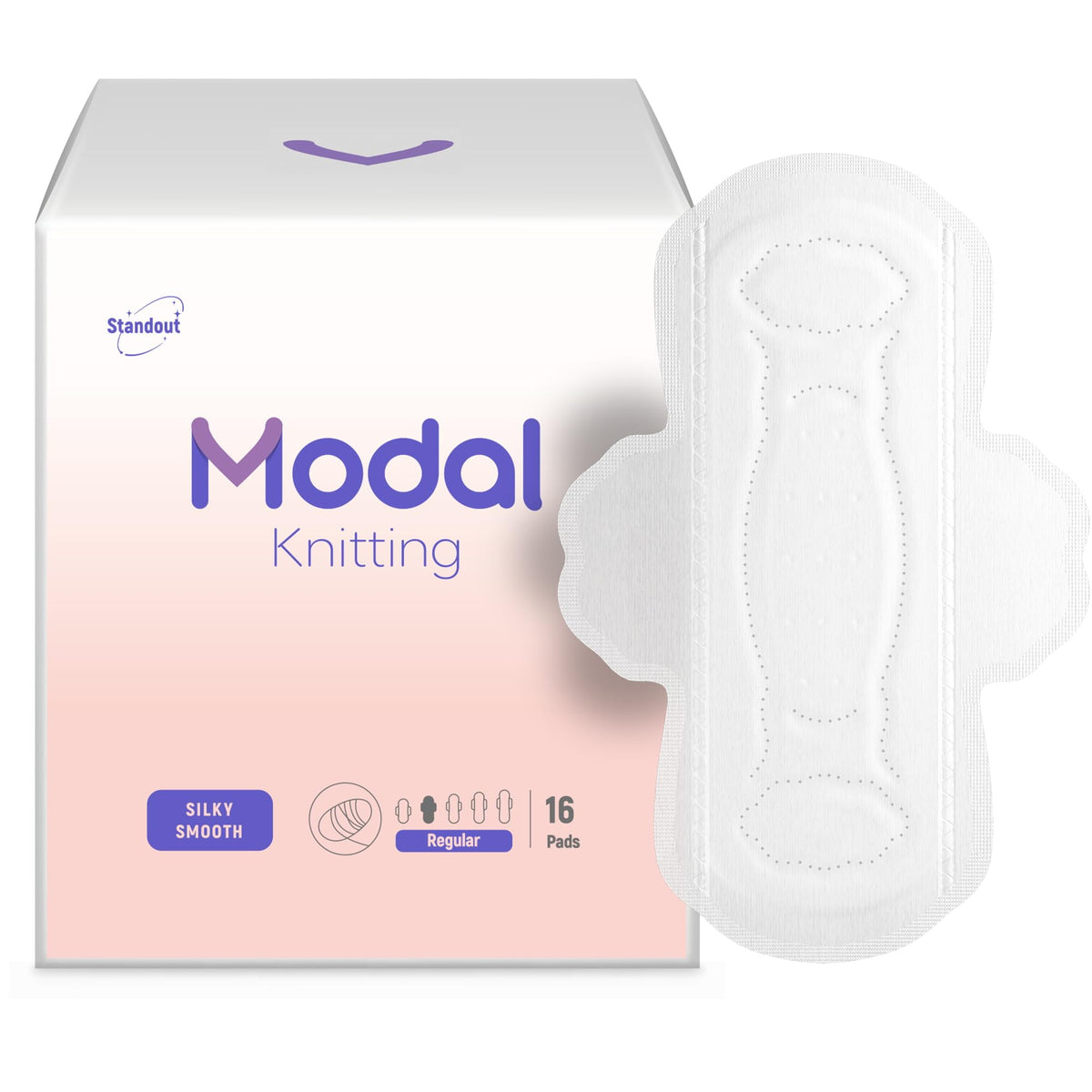 MODAL almohadillas para mujer, interior suave para uso diario, sin irritación.
