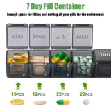 MODENGKONGJIAN diseño compacto para pastillas de 7 días.