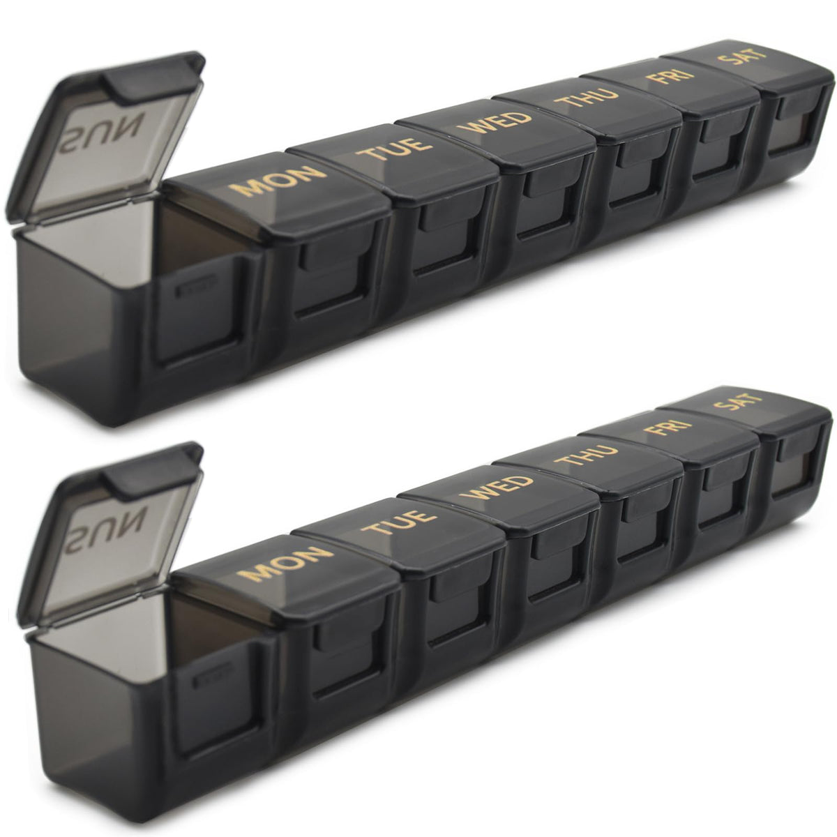 MODENGKONGJIAN dos-pack organizador semanal de pastillas, práctico para viajes.