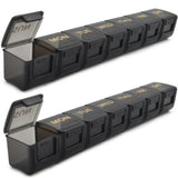 MODENGKONGJIAN dos-pack organizador semanal de pastillas, práctico para viajes.