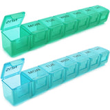 MODENGKONGJIAN empaque del producto mostrando el organizador semanal para planificación de pastillas