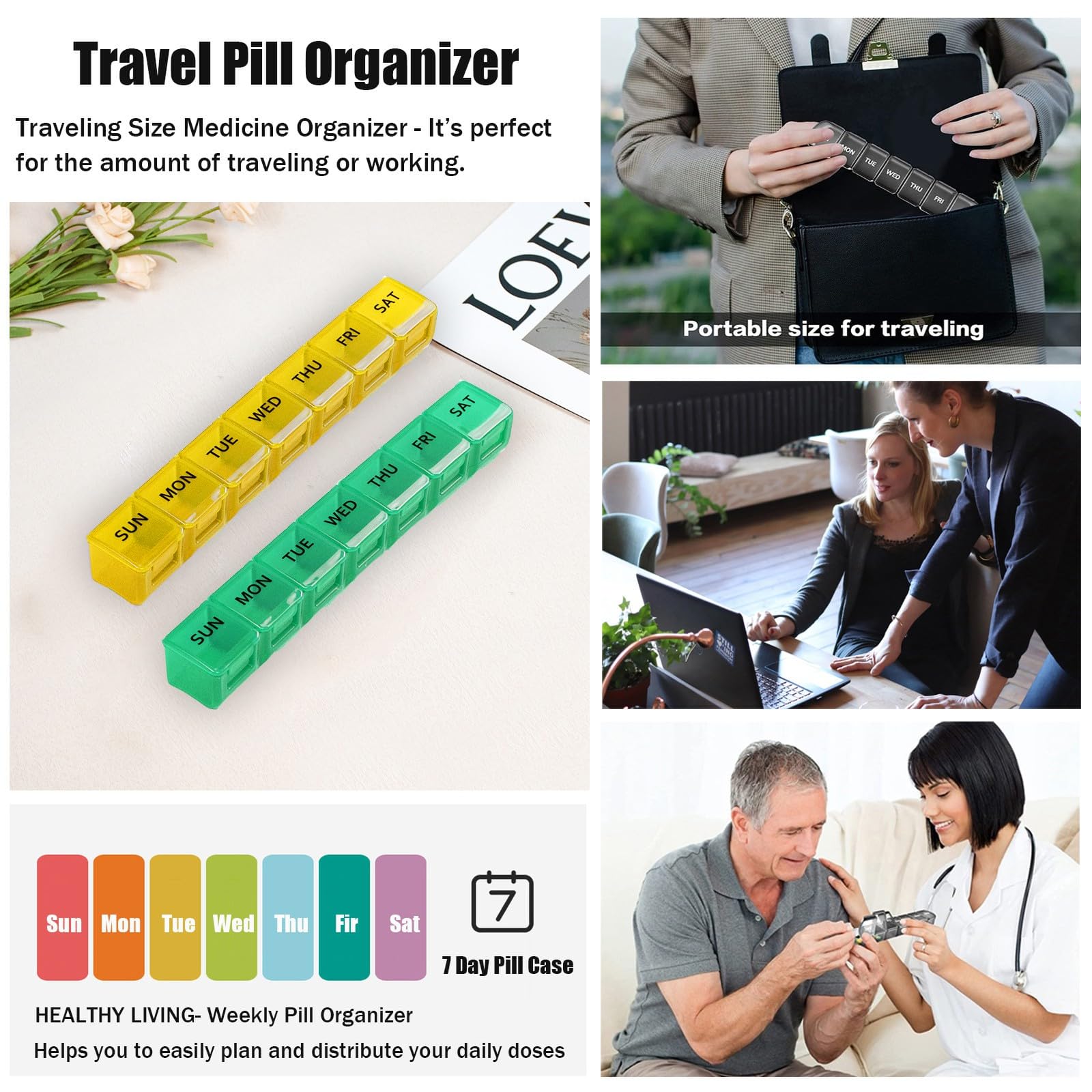 MODENGKONGJIAN opción de viaje para mantener pastillas ordenadas.