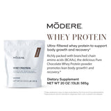 Modere Pure proteina de suero chocolate sabor intenso para licuados