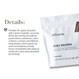 Modere Pure proteina de suero chocolate uso diario en casa u oficina