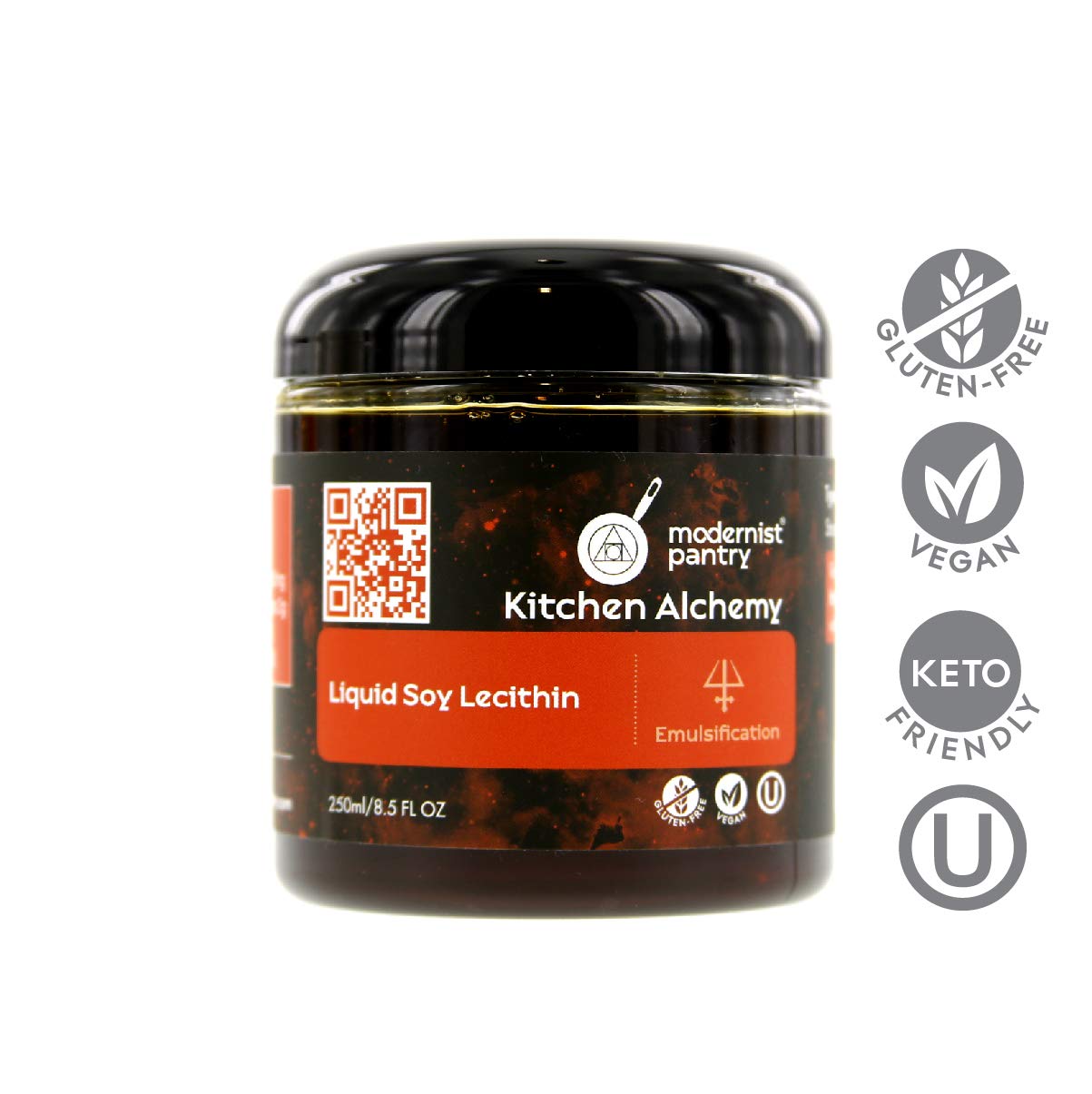 Modernist Pantry lecitina de soja líquida para aderezos, textura más homogénea.