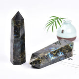 MOGEMT cristal Labradorita decorativo para altar, rejilla y decoración del hogar.