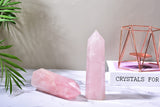 MOGEMT Soporte para meditaciones, reiki y chakras con cuarzo rosa.