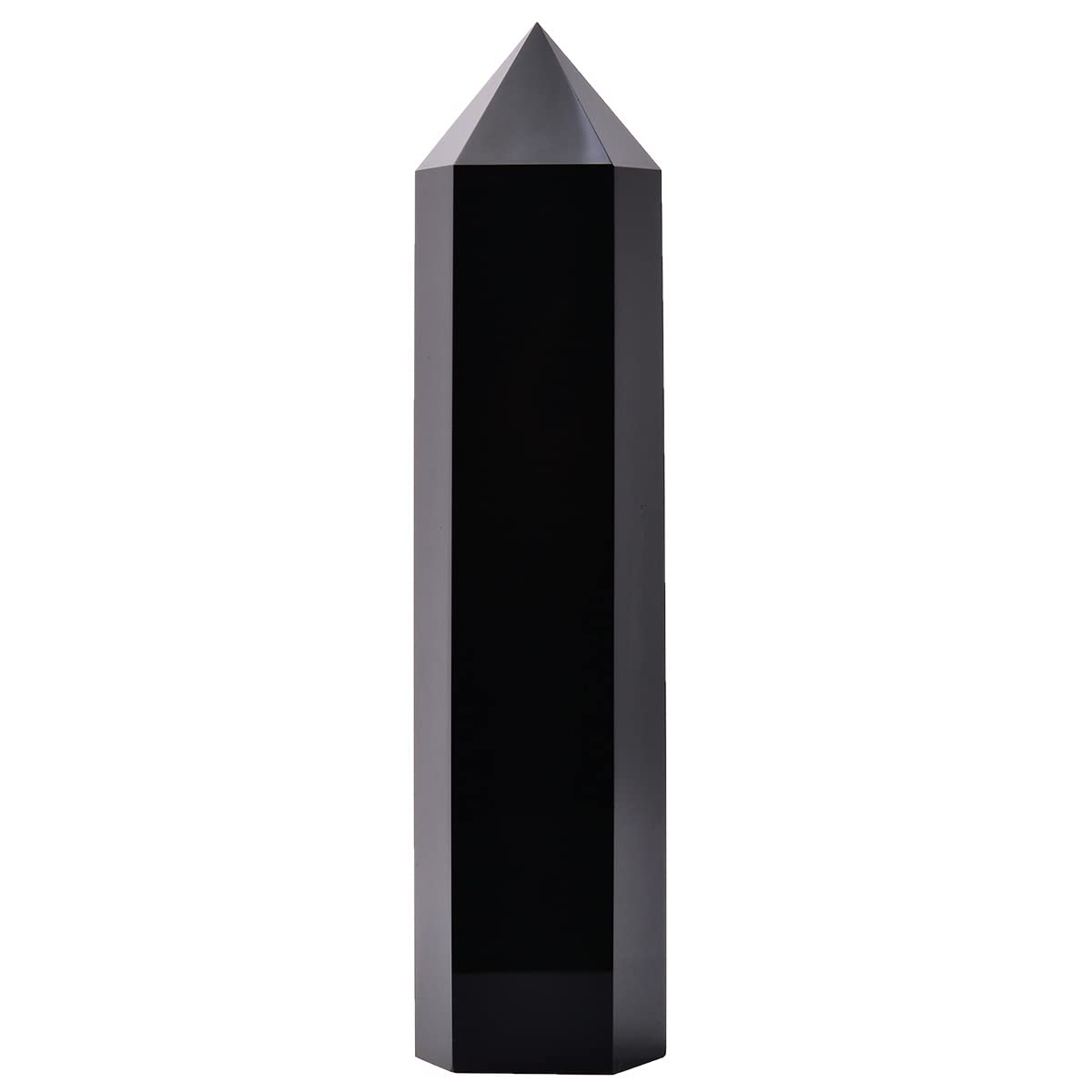 Torre de obsidiana negra MOGEMT con 6 facetas para enfocar energía.