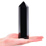 MOGEMT obsidiana negra torre grande para anclar energías en el espacio.