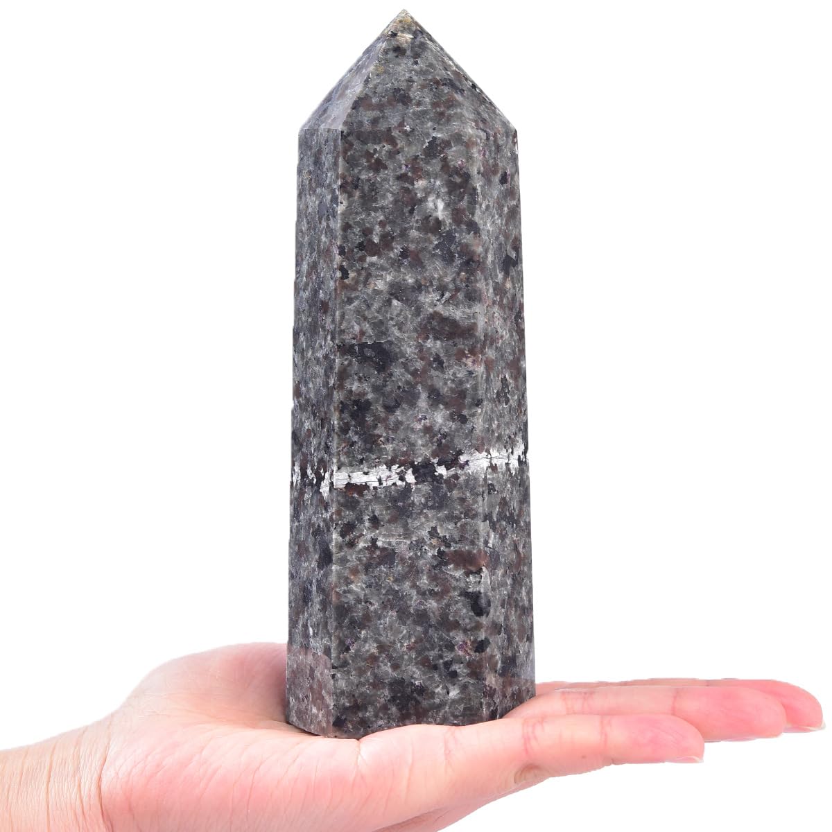 Torre de cristal Yooperlite de MOGEMT, ideal para decoración y meditación diaria
