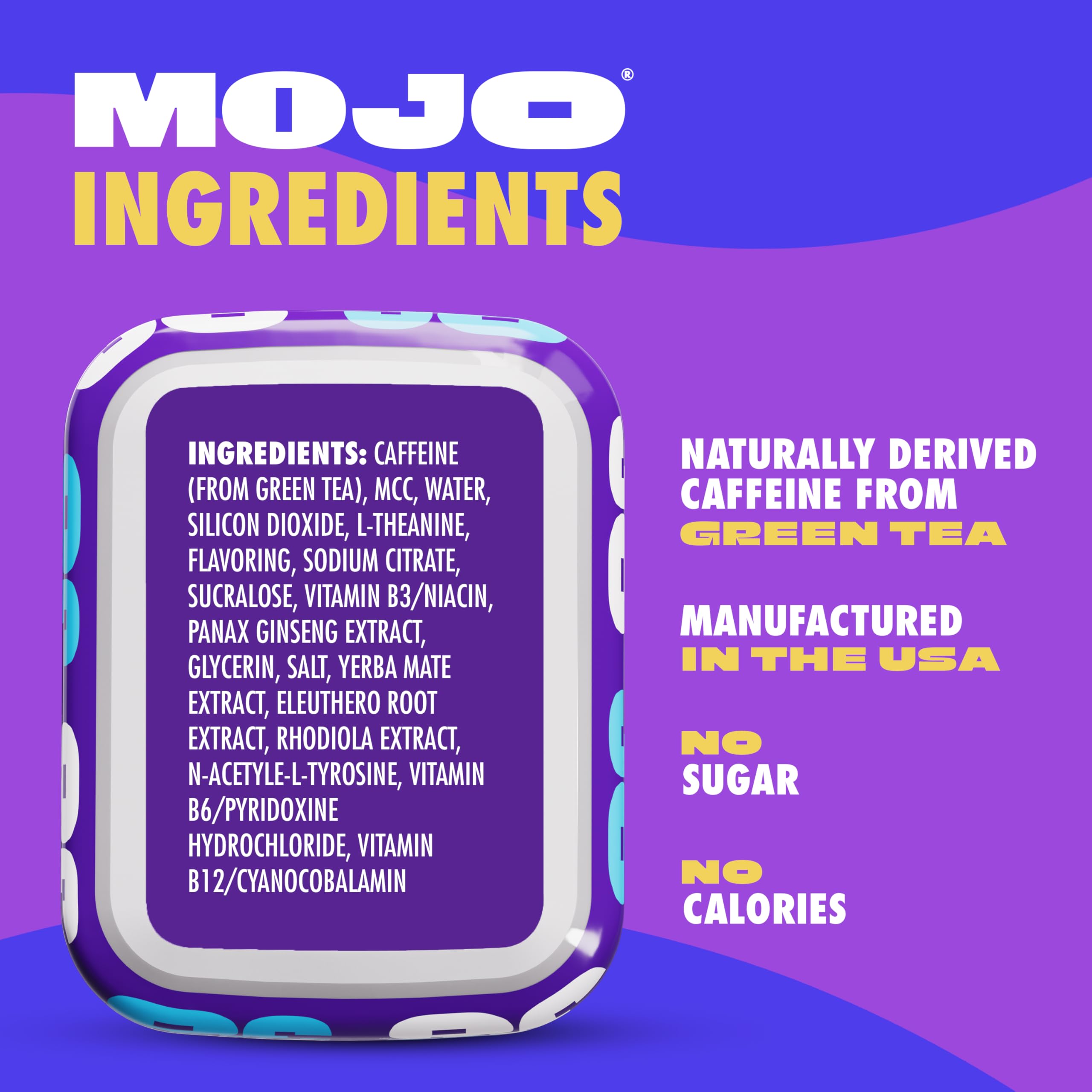 MOJO Bolsas de Energía Frambuesa Azul tamaño de bolsillo para energía en movimiento.