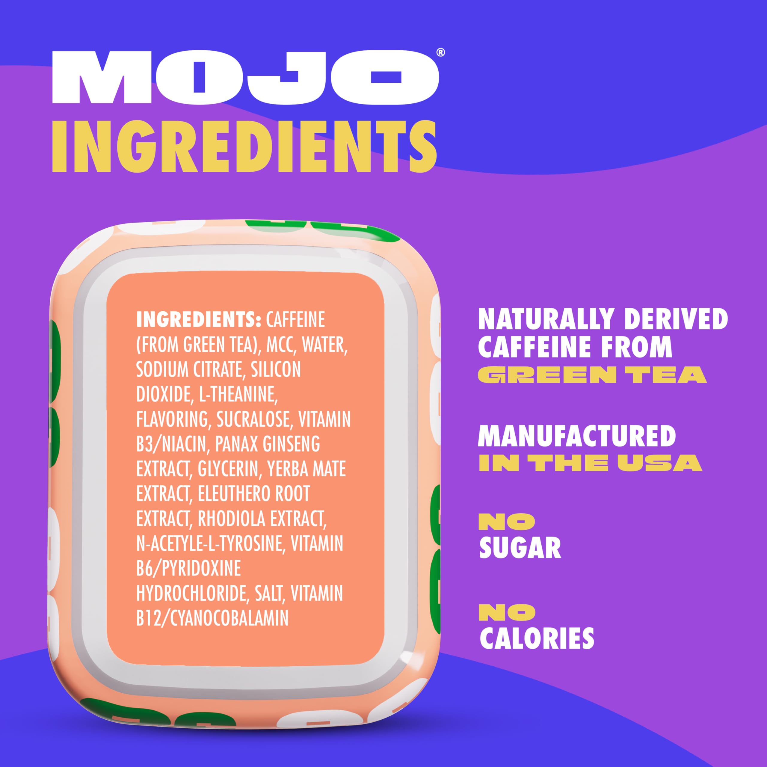 MOJO Energy Pouches absorción en boca para energía sostenida.