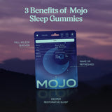 Mojo Sleep Gummies: presentación vegana para descanso cómodo