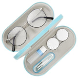 Estuche MoKo doble para gafas con espejo, protección segura.