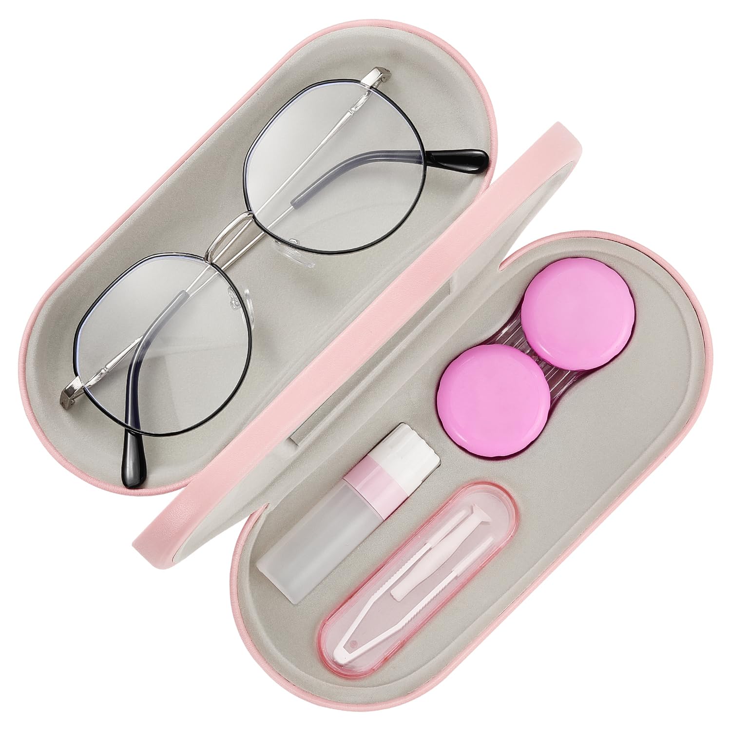 MoKo estuche doble de gafas, compacto para viajar y proteger