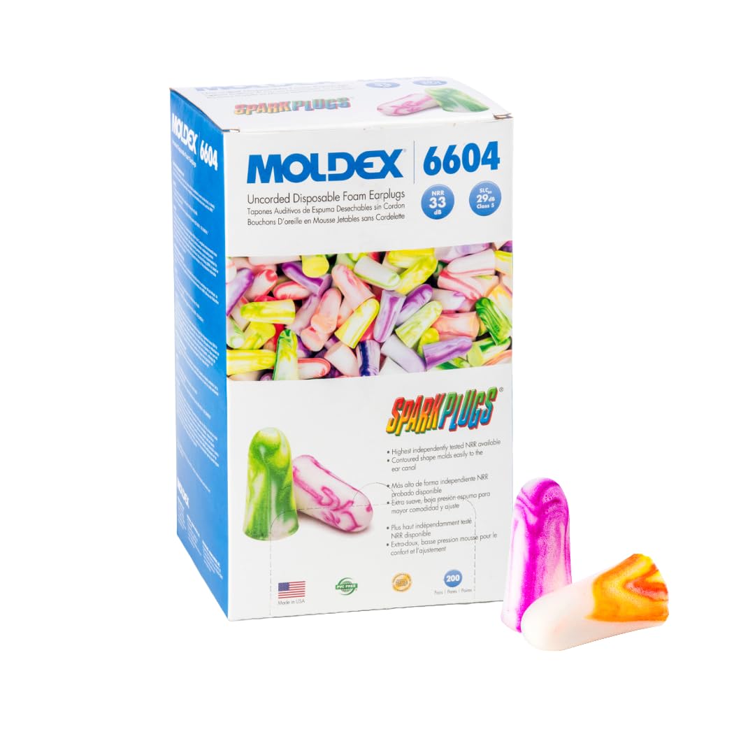 Tapones Moldex 6604 desechables sin cordón NR33 para reducción de ruidos