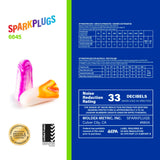 Paquete de 500 tapones Moldex 6645 para uso continuo.