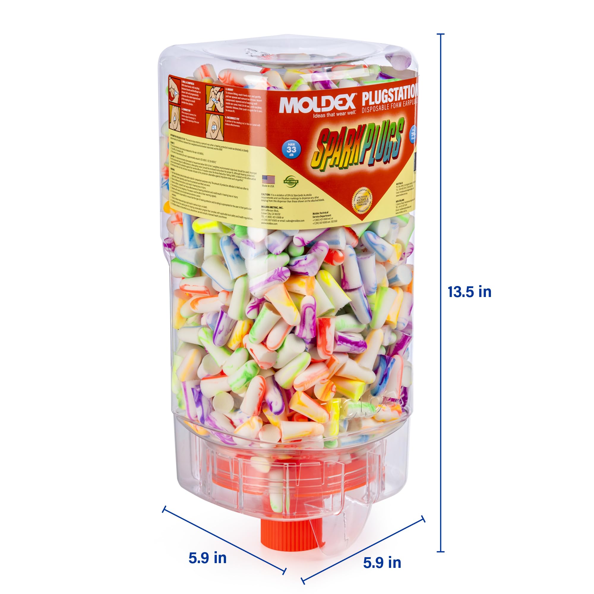 Libre de PVC, Moldex 6645 cuida el entorno.