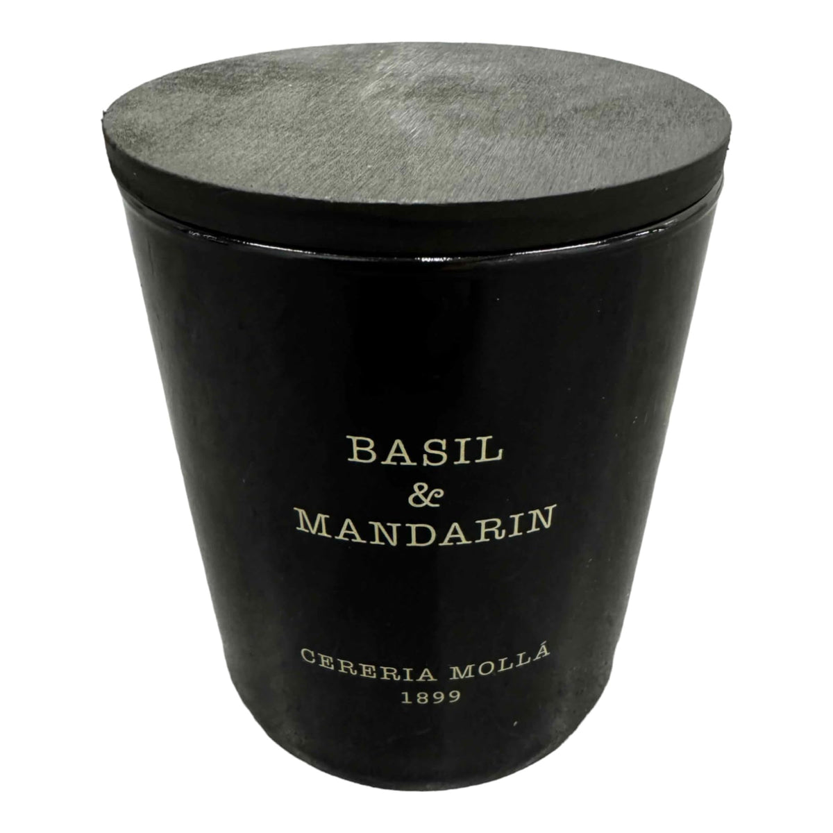Vela Molla 1899 hecha a mano, imagen frontal: aroma elegante para espacios acogedores.