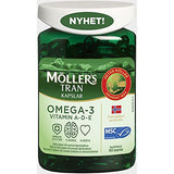 Möller’s Omega-3 en frasco, cápsulas para apoyo diario de bienestar