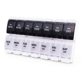 Moln Hymy organizador de pastillas con 14 compartimentos para día y noche