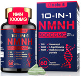 Molorik Pure NMNH: botella de cápsulas 1000 mg para energía diaria y enfoque.