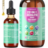 Molorik Pure Zeolita Detox, frasco con sabor frambuesa, ideal para uso diario.