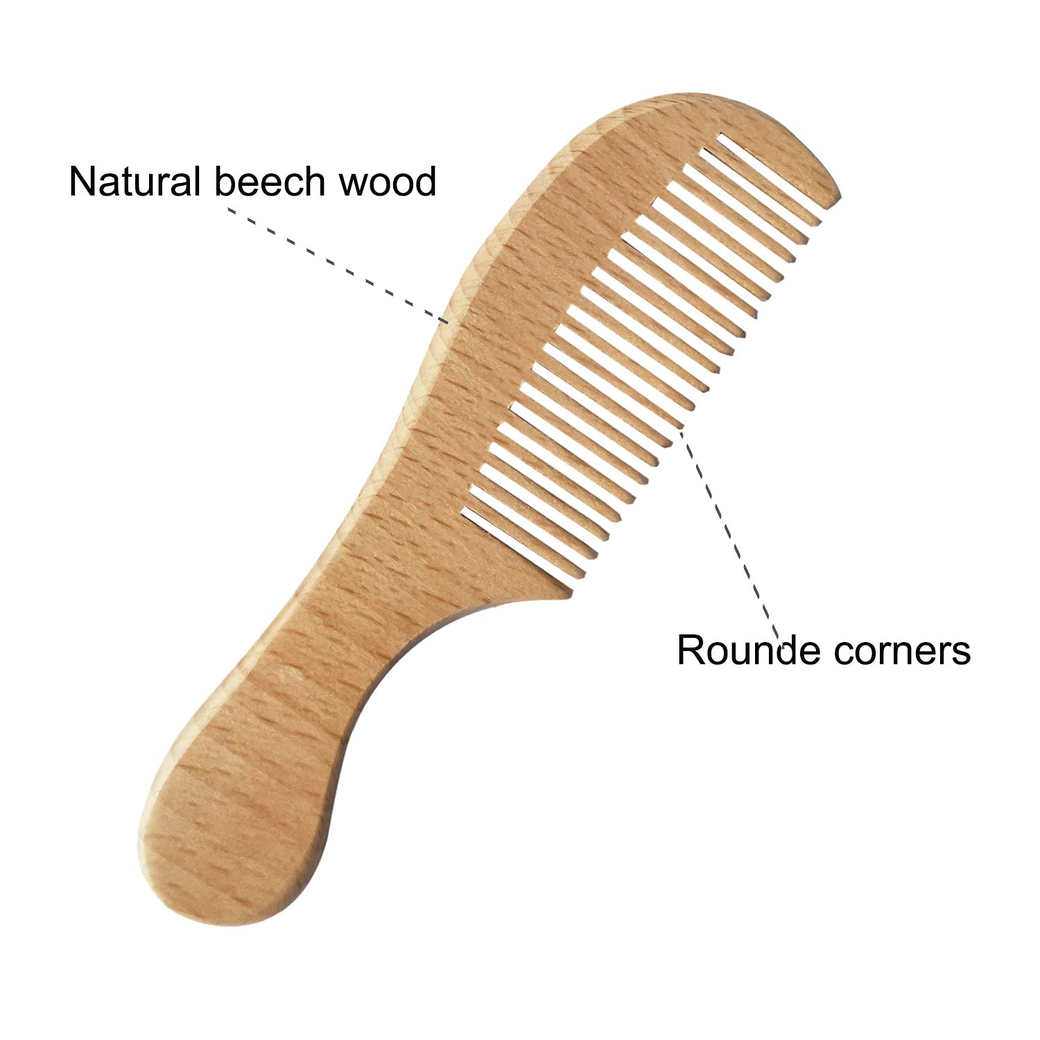 Molylove cepillo natural para cabello de bebé, aporta suavidad sin irritación