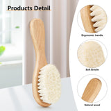 Molylove peine de madera para desenredar suavemente el cabello del bebé
