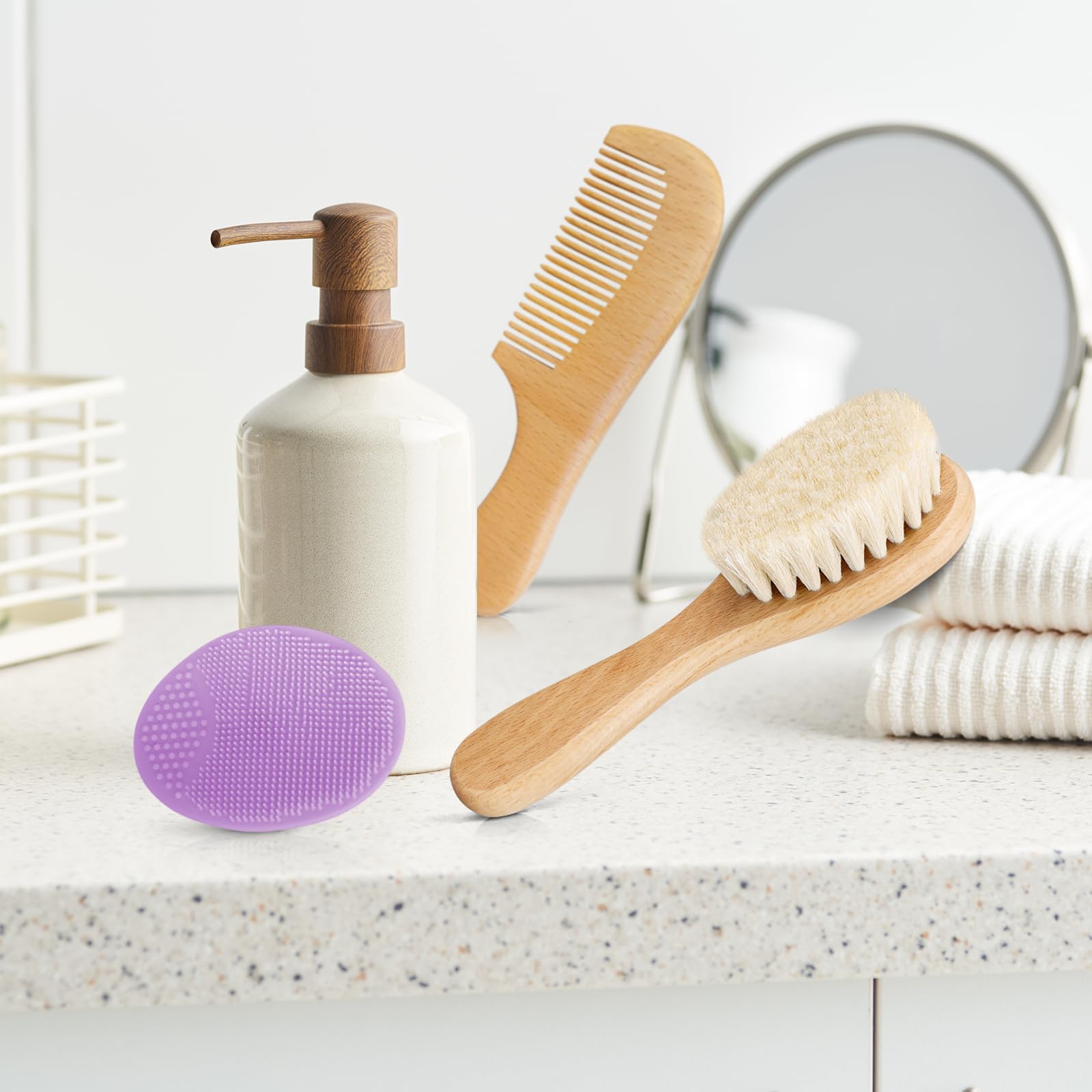 Molylove set completo para cuidado del cabello del bebé, práctico y seguro