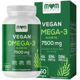 MOM NUTRIX omega-3 alga botella, fuente vegetal sin regusto protegido para uso diario.