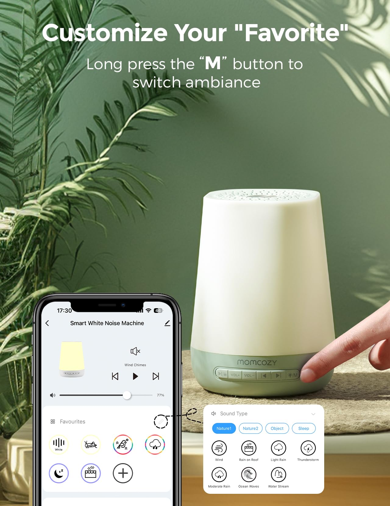 Momcozy: 34 sonidos relajantes para crear ambiente tranquilo.