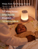Momcozy 34 sonidos ofrece opciones para ruido blanco, nanas y naturaleza