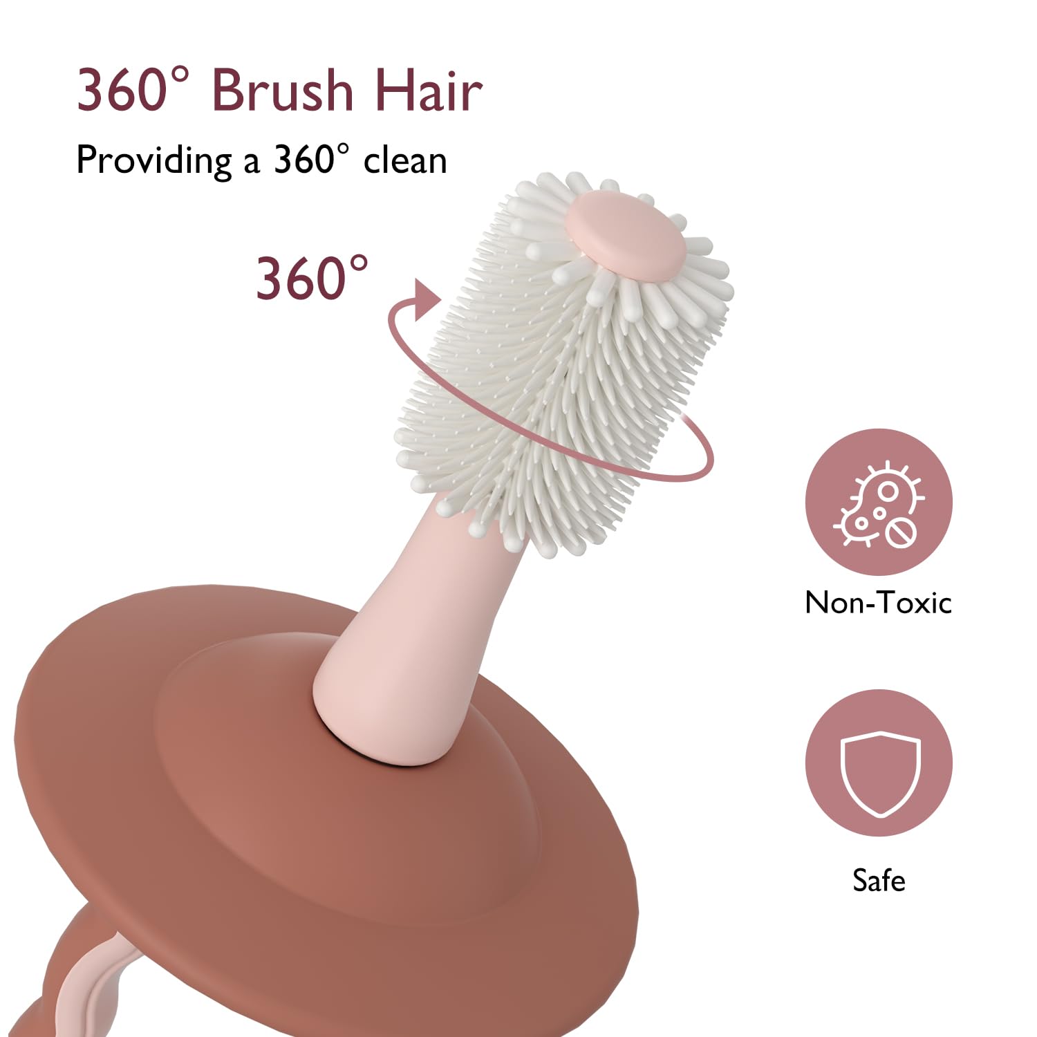 Momcozy cepillo con base adhesiva para dejarlo estable en la encimera