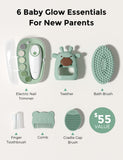 Momcozy cepillo baño suave, higiene diaria agradable para la piel del bebé.