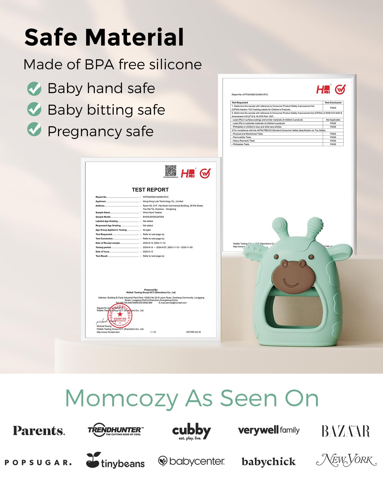 Momcozy baño seguro, ayuda a una higiene diaria sin irritación.