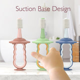 Momcozy cepillo bebé, diseño triple secciones para una limpieza a fondo.