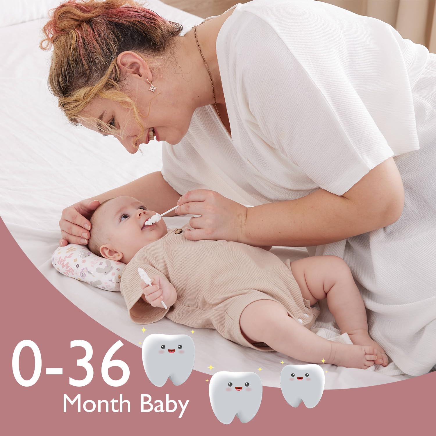 Momcozy cuidado bucal para 0-36 meses, higiene temprana para bebé