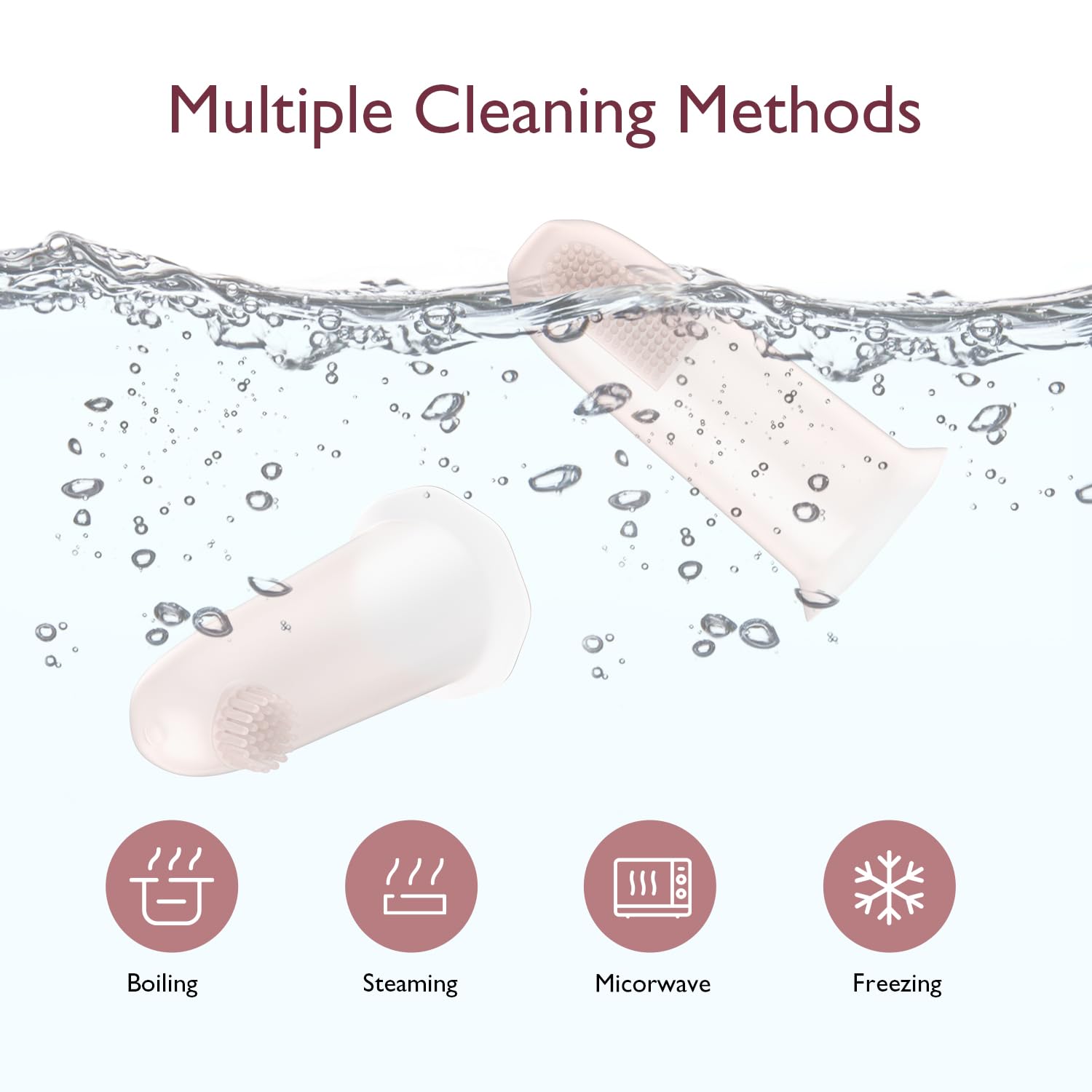 Momcozy limpieza fácil: apto para agua caliente, vapor y lavavajillas.
