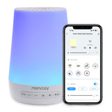 Momcozy máquina de sonido para bebé en mesa crea ambiente tranquilo para dormir