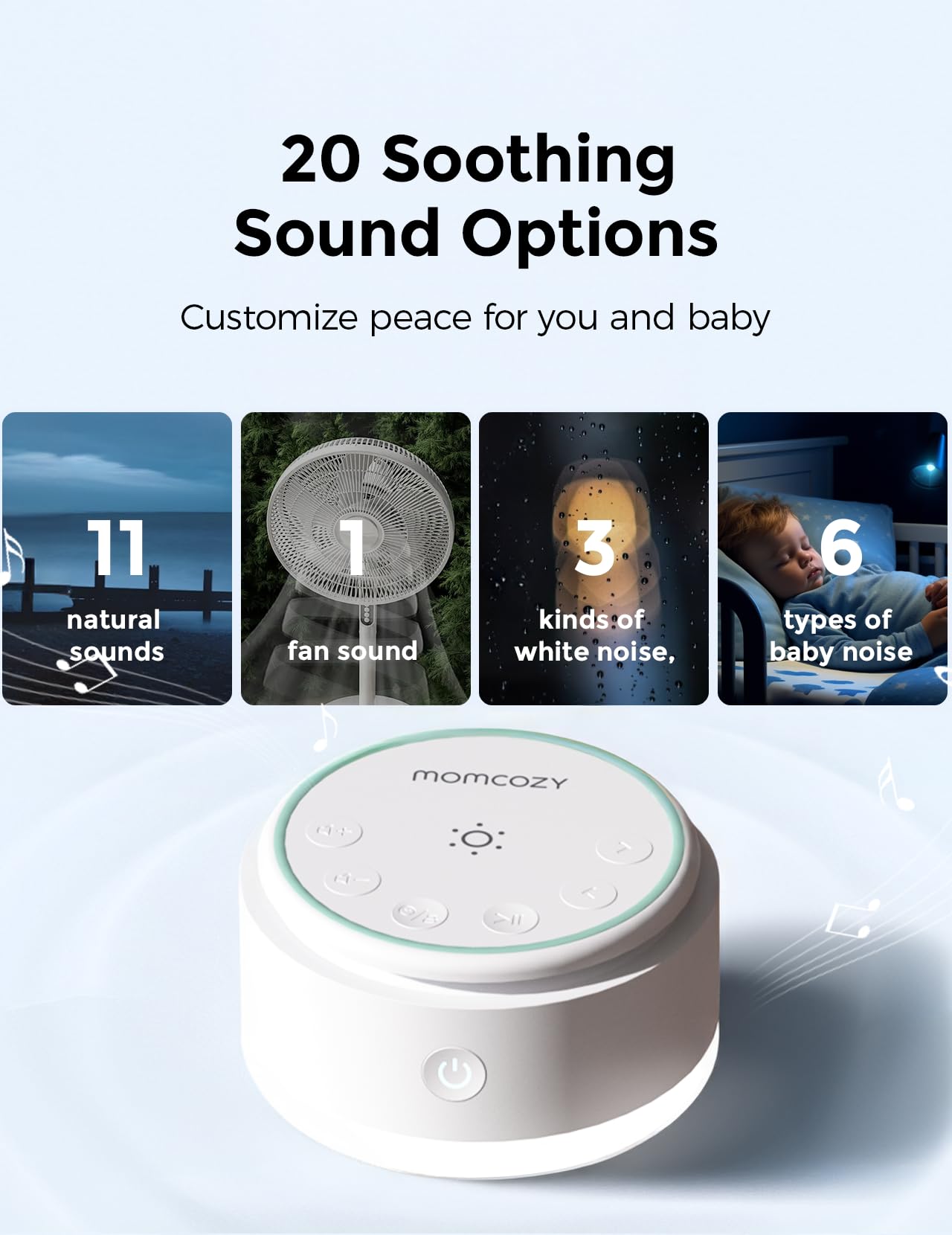 Momcozy temporizador y memoria guardan configuración para sesiones futuras.