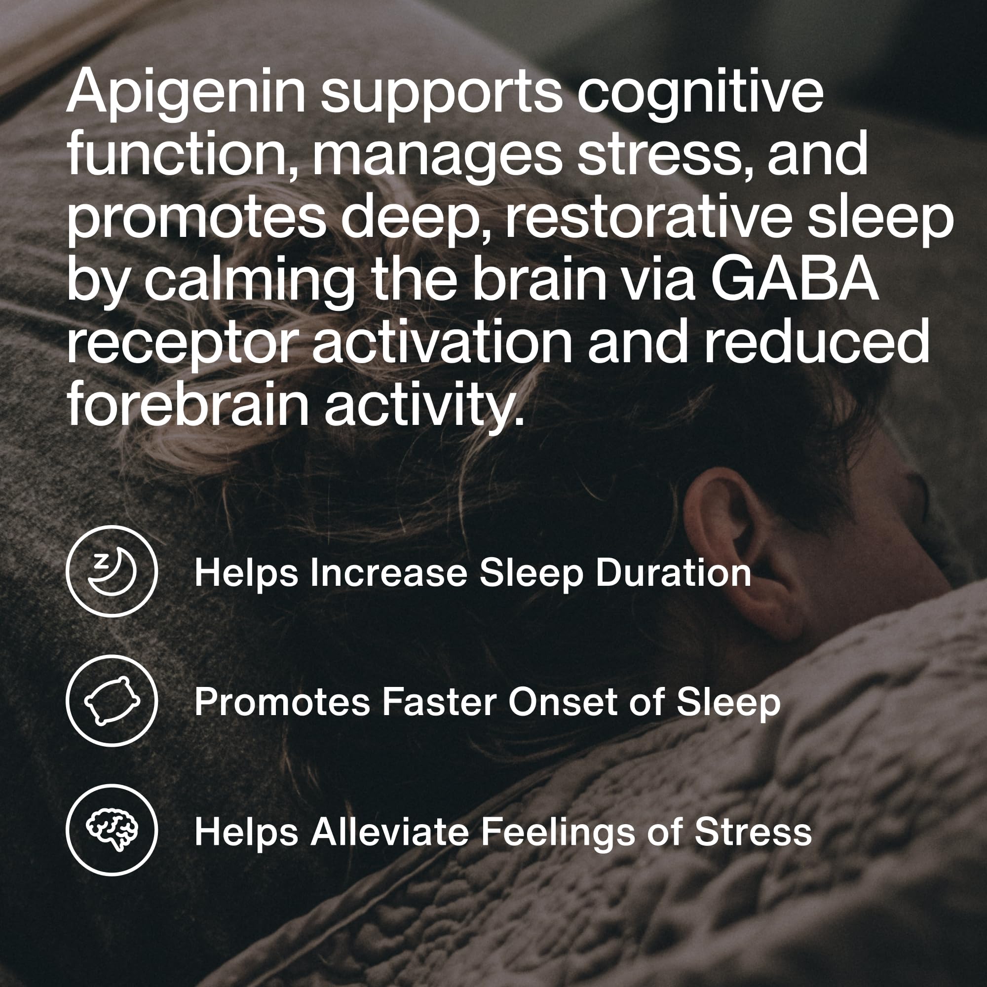 Momentous Apigenina favorece relajación mental para dormir mejor